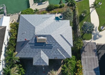 Re-Roof New Metal 032 Standing Seam Roof in the color Pewter